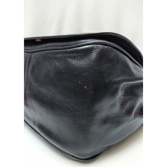 De Vecchi by Hamilton Black Leather Crossbody Shoulder Bag - VTG Made in Italy - Picture 8 of 13